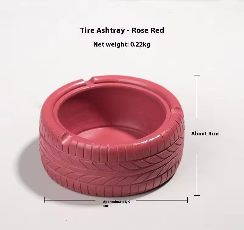 1PC   American Retro Personality Trend Tire Ashtray Creative Home Bar Nordic Ins Decorative Ornaments Ashtray