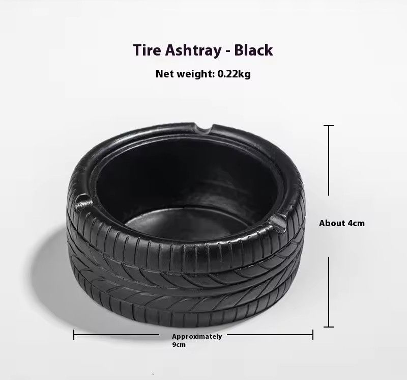 1PC   American Retro Personality Trend Tire Ashtray Creative Home Bar Nordic Ins Decorative Ornaments Ashtray