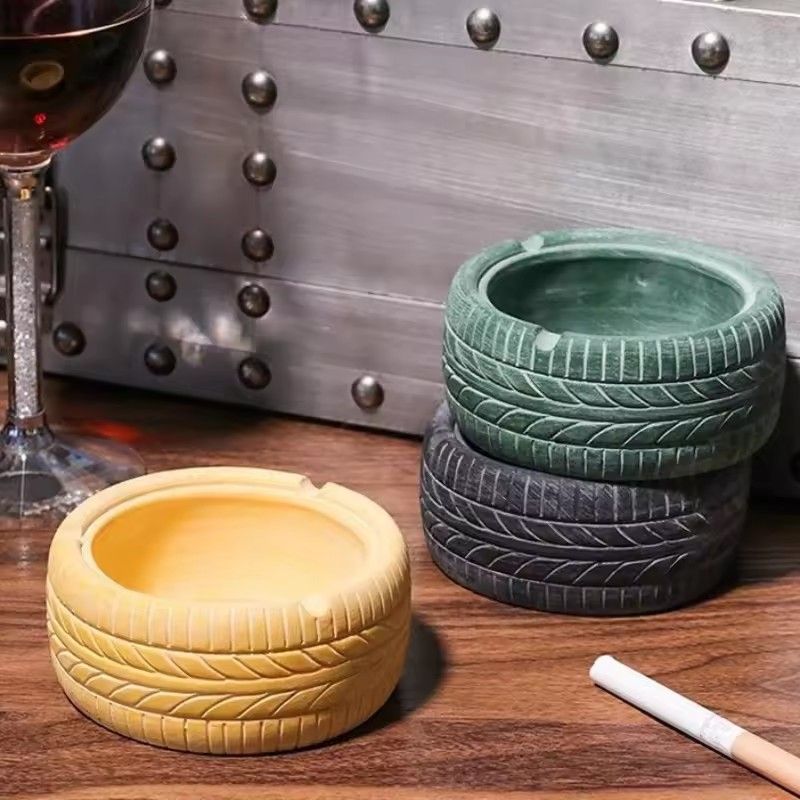 1PC   American Retro Personality Trend Tire Ashtray Creative Home Bar Nordic Ins Decorative Ornaments Ashtray