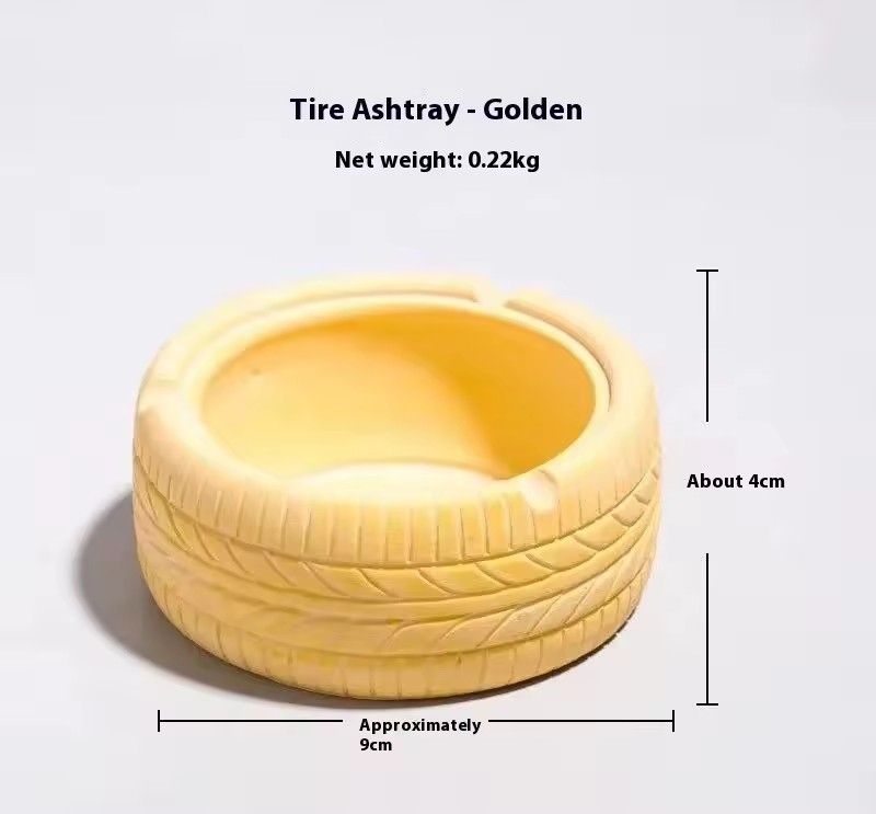 1PC   American Retro Personality Trend Tire Ashtray Creative Home Bar Nordic Ins Decorative Ornaments Ashtray