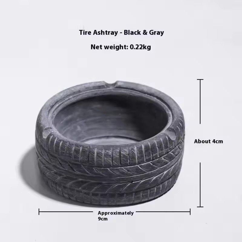 1PC   American Retro Personality Trend Tire Ashtray Creative Home Bar Nordic Ins Decorative Ornaments Ashtray