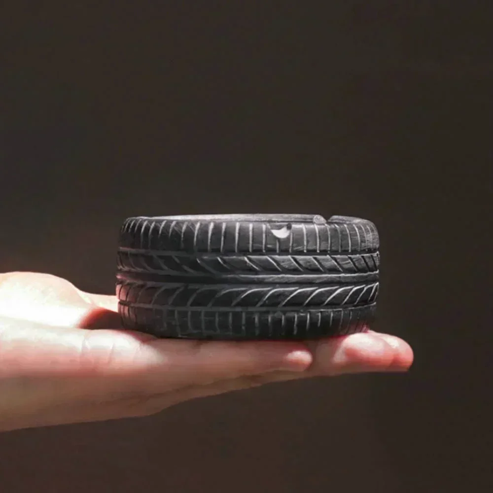 1PC   American Retro Personality Trend Tire Ashtray Creative Home Bar Nordic Ins Decorative Ornaments Ashtray