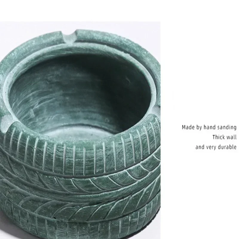 1PC   American Retro Personality Trend Tire Ashtray Creative Home Bar Nordic Ins Decorative Ornaments Ashtray
