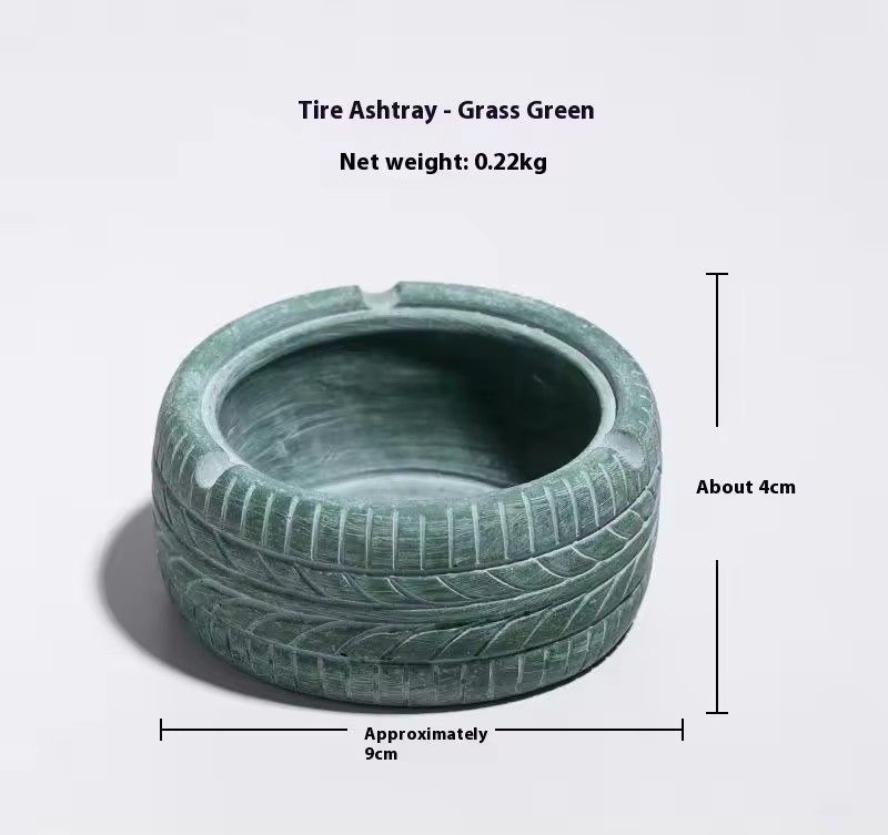 1PC   American Retro Personality Trend Tire Ashtray Creative Home Bar Nordic Ins Decorative Ornaments Ashtray