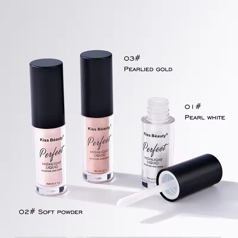 1PC  Liquid Highlighter Face Contouring Pearlescent Makeup Brightener Bronzer Glow Body Face Contour Shimmer Cosmetics
