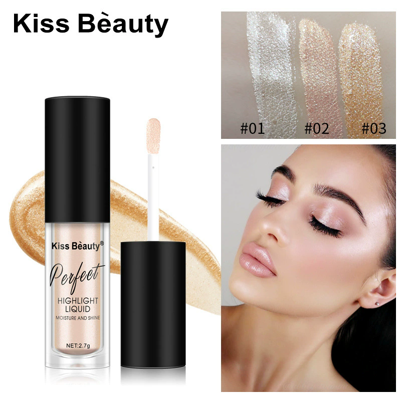 1PC  Liquid Highlighter Face Contouring Pearlescent Makeup Brightener Bronzer Glow Body Face Contour Shimmer Cosmetics