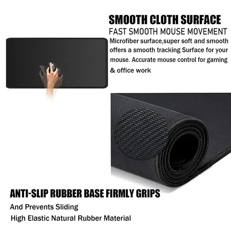 1PC  Firearms Mouse Pad Large Computer Office Game Table Mats  Rubber Anti-slip Gaming Keyboard Mousepads Long Desk Pads