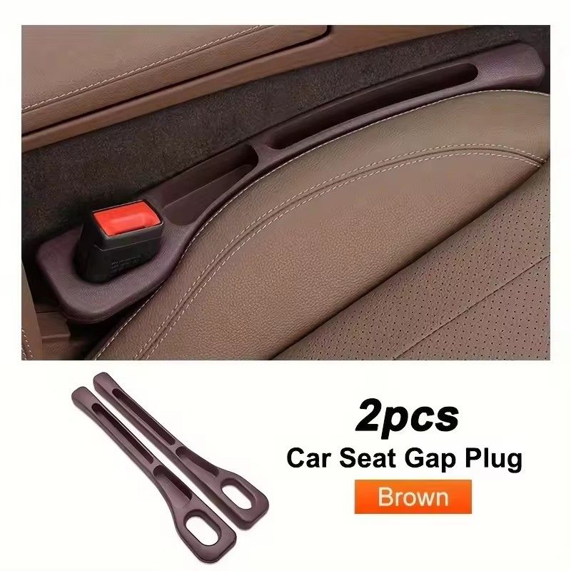 2PCS   Pair Universal Car Seat Gap Plug Strip Side Seam Car Gap Filler Leak Proof Seat Gap Storage Organizer Interior Decoration