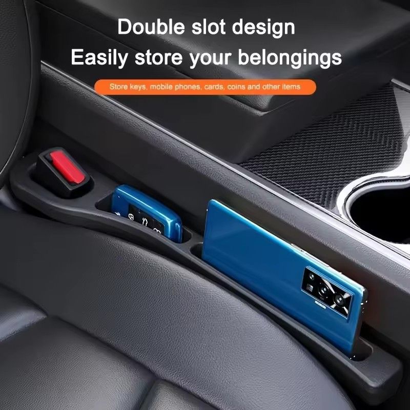 2PCS   Pair Universal Car Seat Gap Plug Strip Side Seam Car Gap Filler Leak Proof Seat Gap Storage Organizer Interior Decoration
