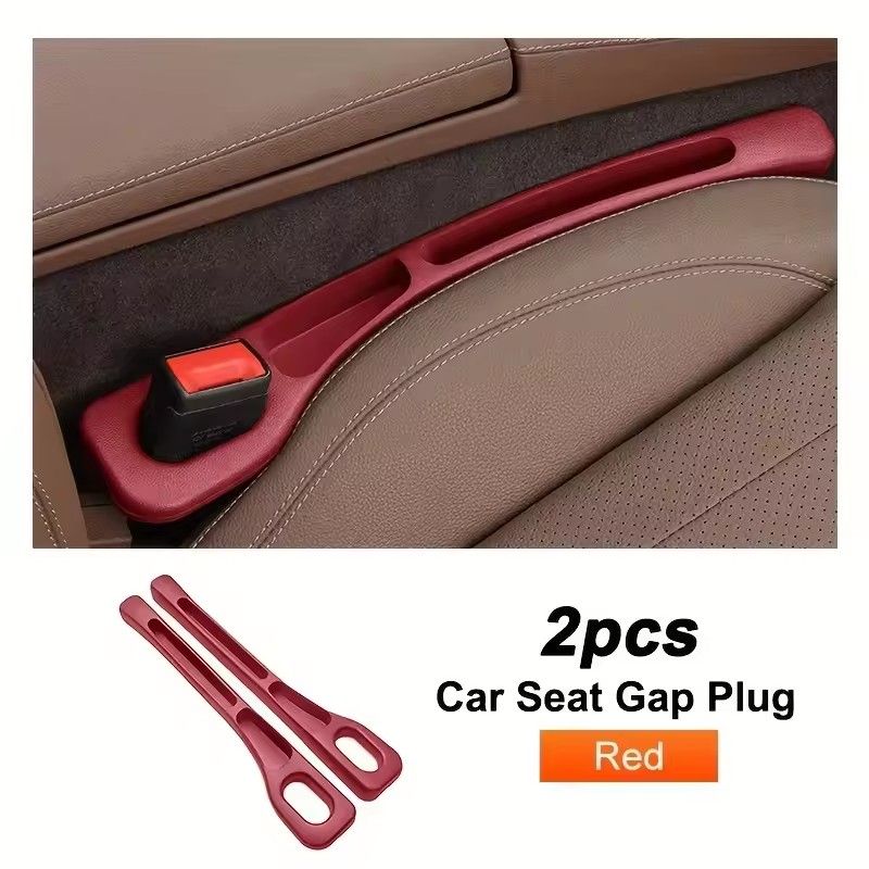 2PCS   Pair Universal Car Seat Gap Plug Strip Side Seam Car Gap Filler Leak Proof Seat Gap Storage Organizer Interior Decoration