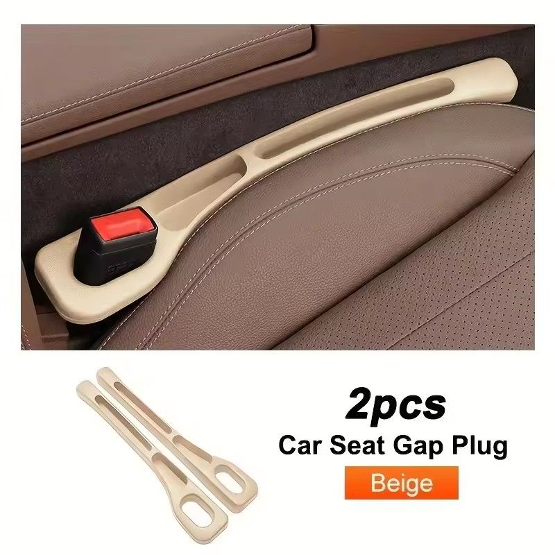2PCS   Pair Universal Car Seat Gap Plug Strip Side Seam Car Gap Filler Leak Proof Seat Gap Storage Organizer Interior Decoration