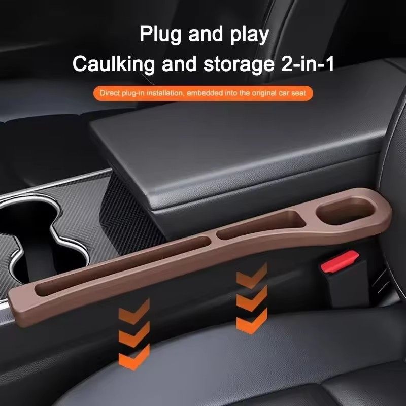 2PCS   Pair Universal Car Seat Gap Plug Strip Side Seam Car Gap Filler Leak Proof Seat Gap Storage Organizer Interior Decoration