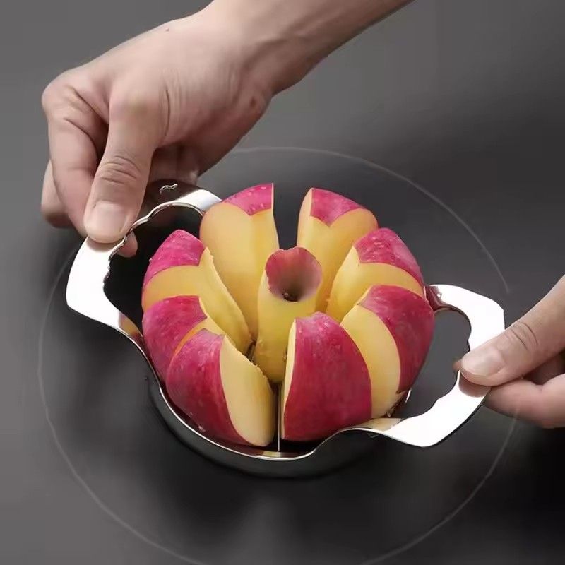 1PC   8/12 Blades Apple Slicer Corer Machine Stainless Steel Fruits Vegetables Divider Time Saving Zinc Alloy for Home Kitchen