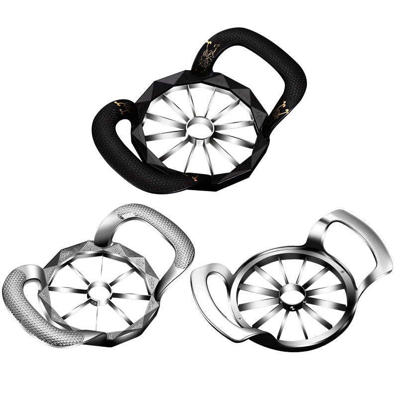 1PC   8/12 Blades Apple Slicer Corer Machine Stainless Steel Fruits Vegetables Divider Time Saving Zinc Alloy for Home Kitchen