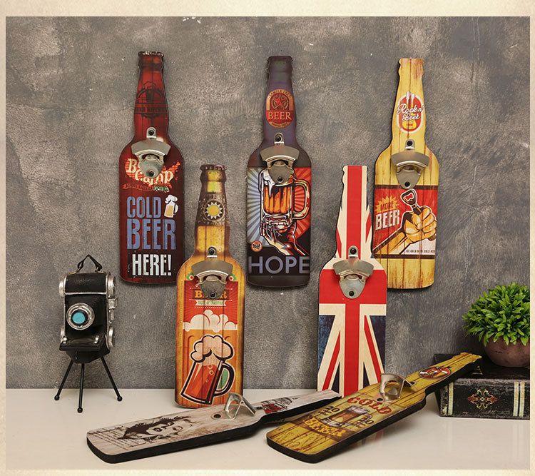 1PC  Bottle openerRestaurant Wall Decorations Hotel Bar Shop Snacks Barbecue Shop Wall Personalized Pendants Wall Decorations