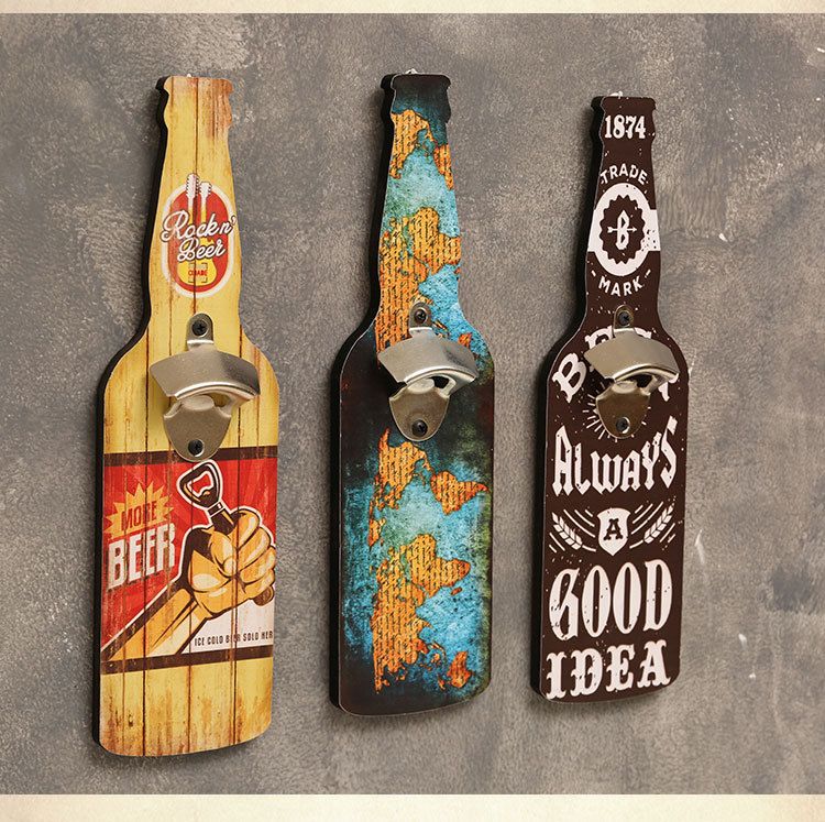 1PC  Bottle openerRestaurant Wall Decorations Hotel Bar Shop Snacks Barbecue Shop Wall Personalized Pendants Wall Decorations
