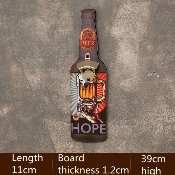 1PC  Bottle openerRestaurant Wall Decorations Hotel Bar Shop Snacks Barbecue Shop Wall Personalized Pendants Wall Decorations