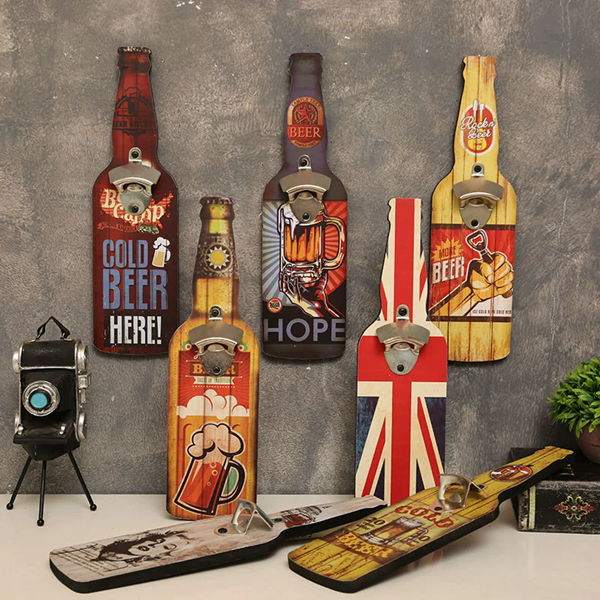 1PC  Bottle openerRestaurant Wall Decorations Hotel Bar Shop Snacks Barbecue Shop Wall Personalized Pendants Wall Decorations