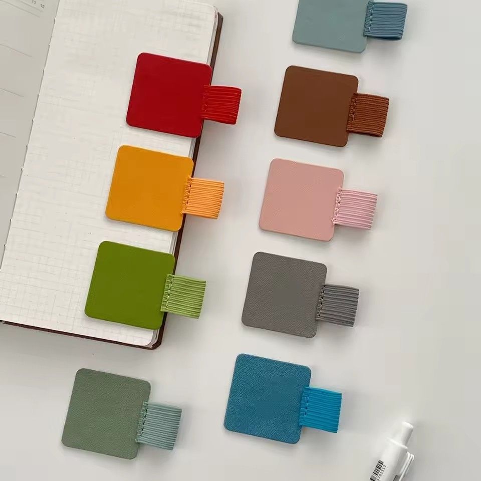 2PC   Portable PU Leather Pen Loop Holder Elastic Hook Anti-fall Pencil Holder Anti-lost Pen Clips Office Stationery