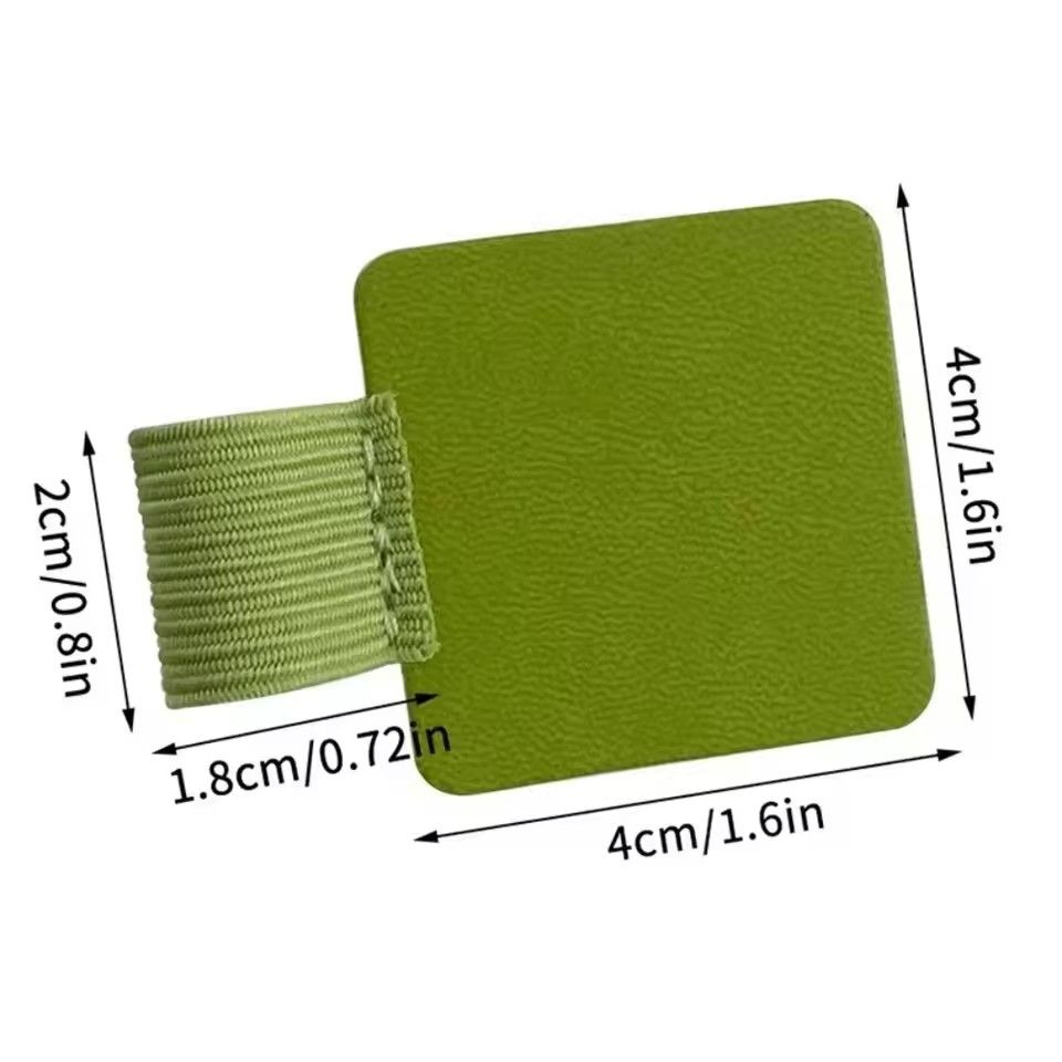 2PC   Portable PU Leather Pen Loop Holder Elastic Hook Anti-fall Pencil Holder Anti-lost Pen Clips Office Stationery