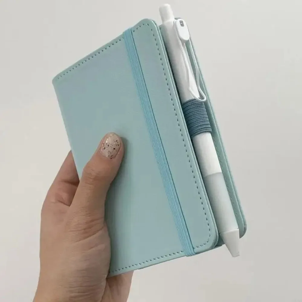 2PC   Portable PU Leather Pen Loop Holder Elastic Hook Anti-fall Pencil Holder Anti-lost Pen Clips Office Stationery