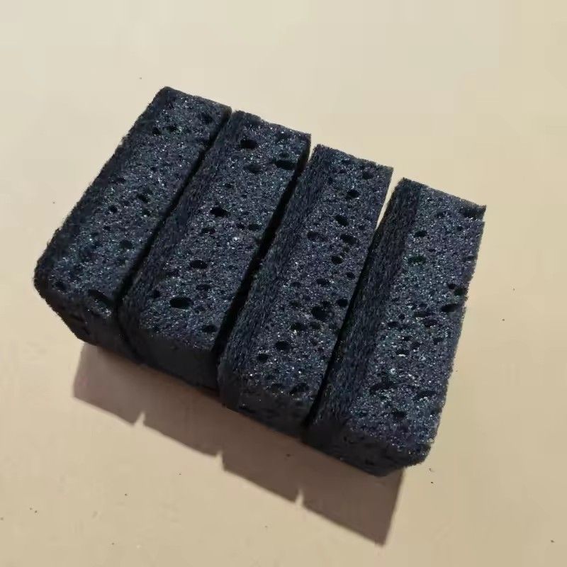 4PCS Black Seaweed Sponge Dishwashing and Cleaning Utensils Durable Dishwashing and Brushing Utensils for Household Use