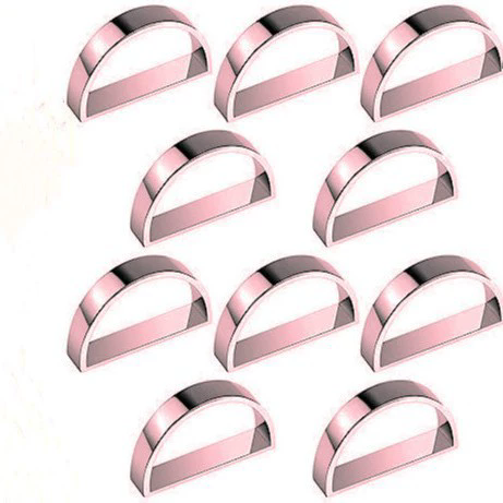 6PCS Fashion Napkin Ring Set Buckle Napkin Holder High Gloss Elegant Golden Color Sturdy Tissue Ring Table Decoration