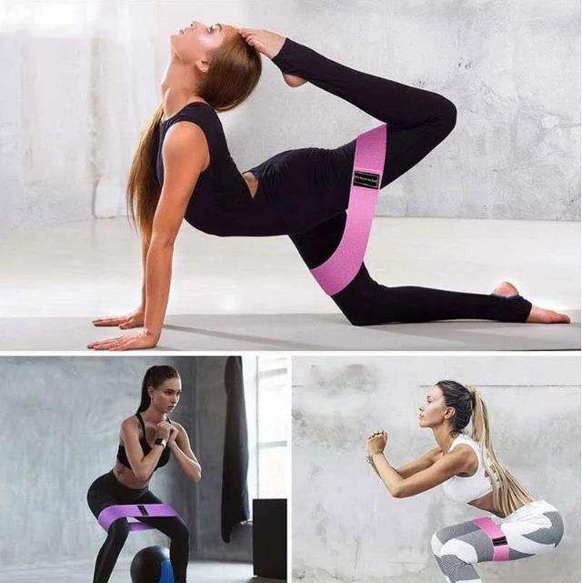1PC  Resistance Hip Booty Bands Glute Thigh Elastic Workout Bands Squat Circle Stretch Fitness Strips Loops Yoga Gym Equipment