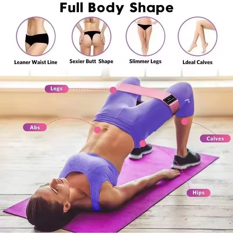 1PC  Resistance Hip Booty Bands Glute Thigh Elastic Workout Bands Squat Circle Stretch Fitness Strips Loops Yoga Gym Equipment