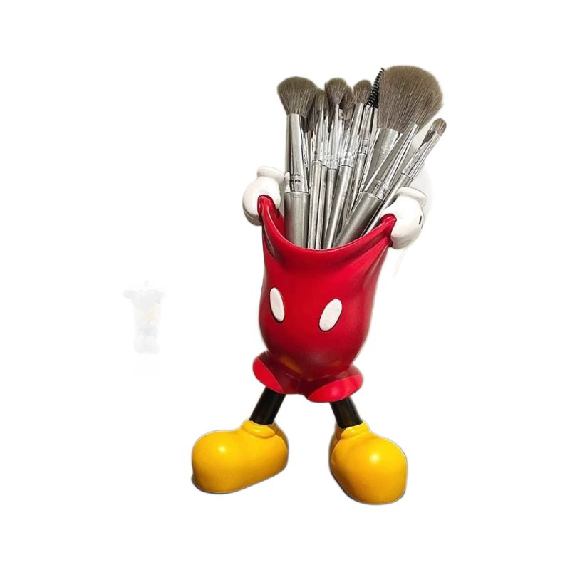 1PC Creative cartoon Mickey new model, cute makeup brush storage box, pen holder desktop decoration, back to school season gift