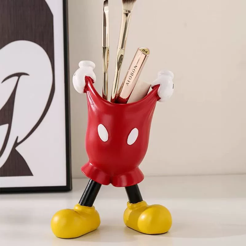 1PC Creative cartoon Mickey new model, cute makeup brush storage box, pen holder desktop decoration, back to school season gift