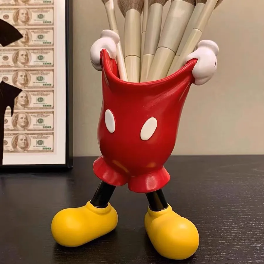 1PC Creative cartoon Mickey new model, cute makeup brush storage box, pen holder desktop decoration, back to school season gift