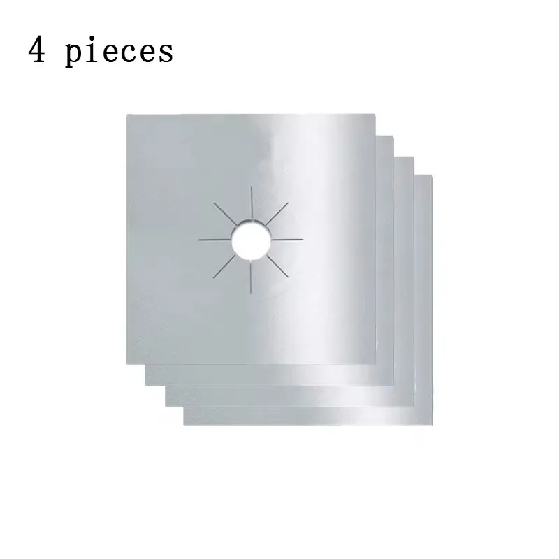 4PCS/set Clean Mat Pad Gas Stove Protectors Cooker Cover Liner Gas Stove Stovetop Protector for Kitchen Cookware Accessories