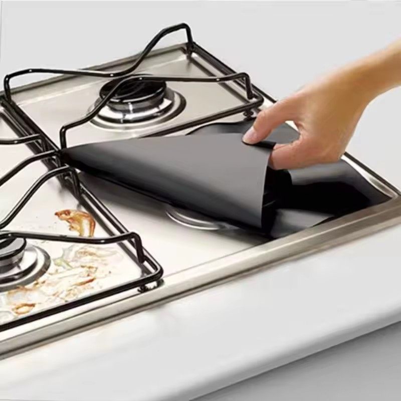 4PCS/set Clean Mat Pad Gas Stove Protectors Cooker Cover Liner Gas Stove Stovetop Protector for Kitchen Cookware Accessories