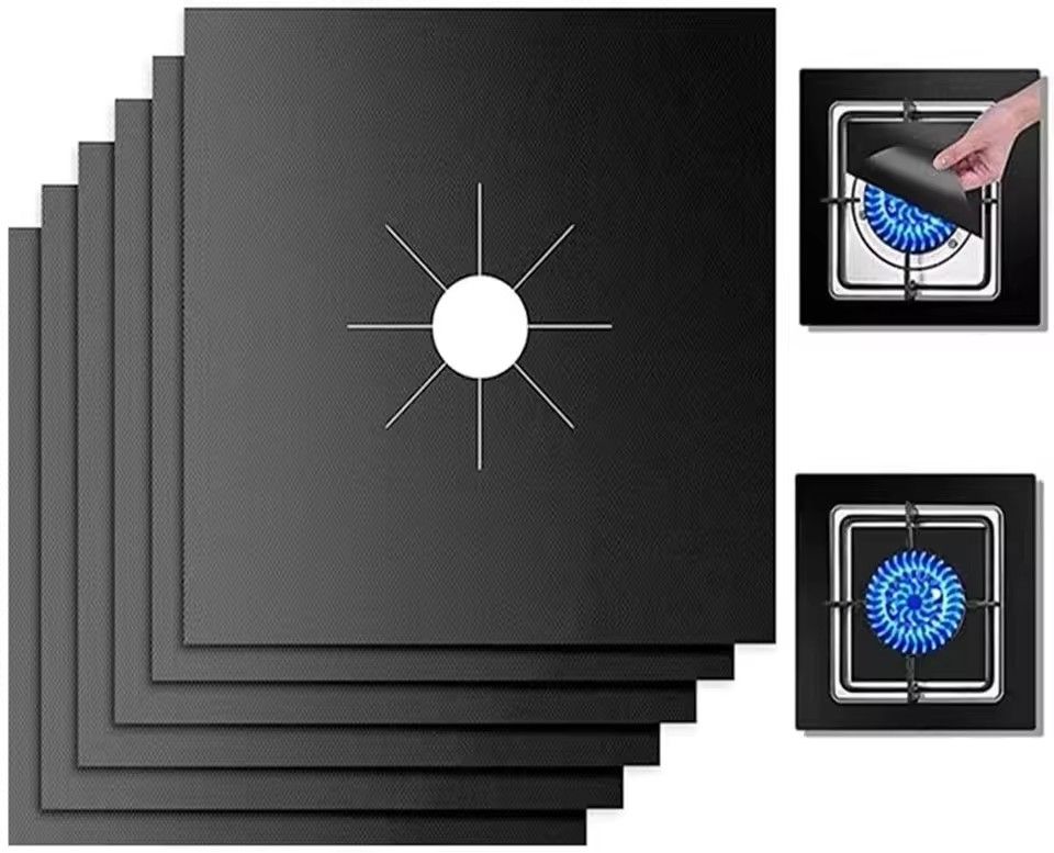 4PCS/set Clean Mat Pad Gas Stove Protectors Cooker Cover Liner Gas Stove Stovetop Protector for Kitchen Cookware Accessories