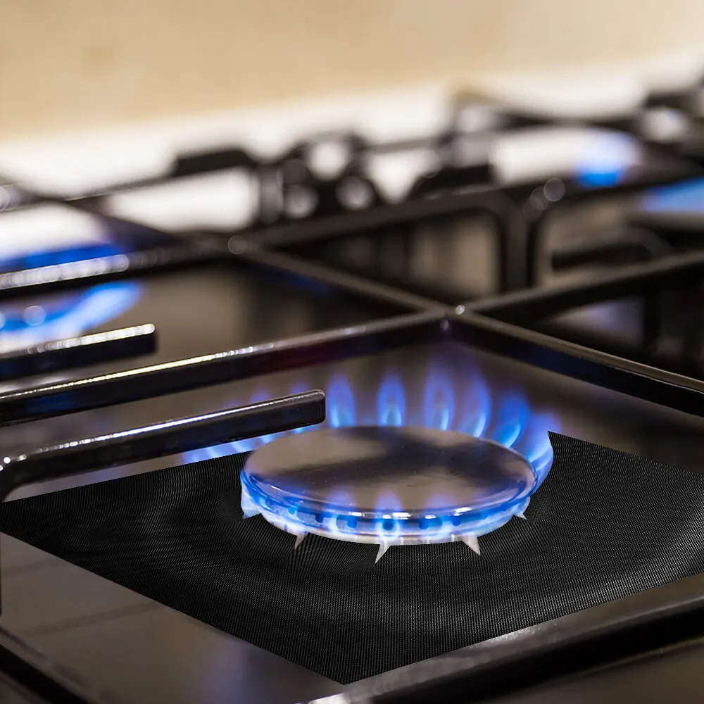 4PCS/set Clean Mat Pad Gas Stove Protectors Cooker Cover Liner Gas Stove Stovetop Protector for Kitchen Cookware Accessories