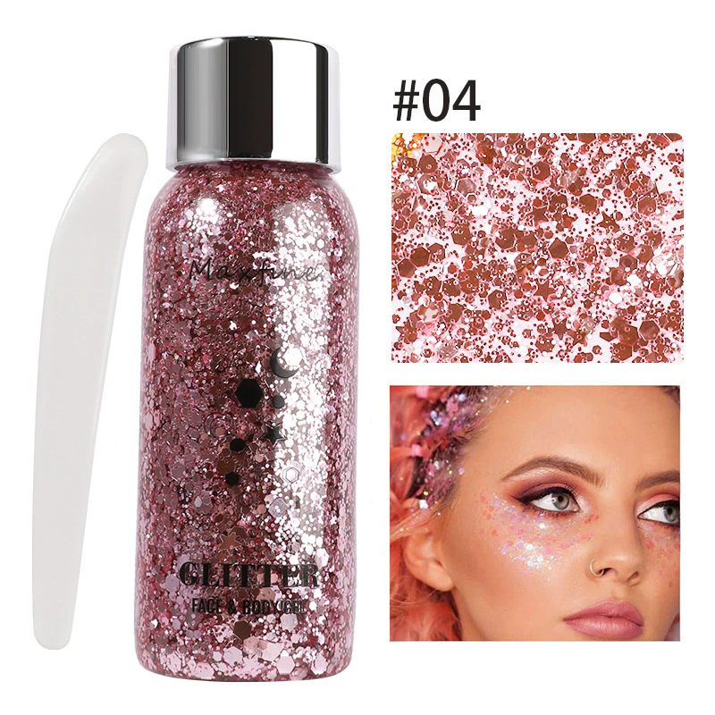 1PC  Body Glitter Gel Sequins Long Acting Face Eyes Hair Prom Party Mermaid Scales Not Easy To Take Off Makeup view 10