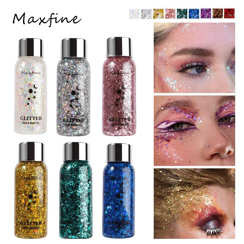 1PC  Body Glitter Gel Sequins Long Acting Face Eyes Hair Prom Party Mermaid Scales Not Easy To Take Off Makeup view 2