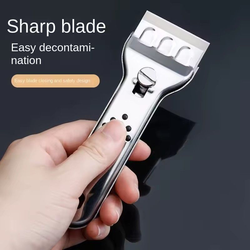 1PC  Multi functional glass cleaning shovel, suitable for wall tiles, kitchen stoves, and household cleaning tools