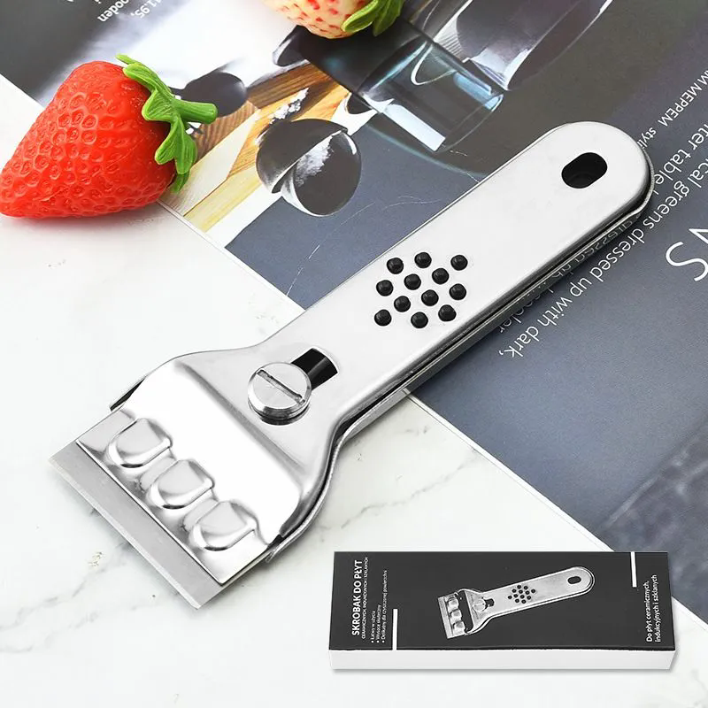1PC  Multi functional glass cleaning shovel, suitable for wall tiles, kitchen stoves, and household cleaning tools
