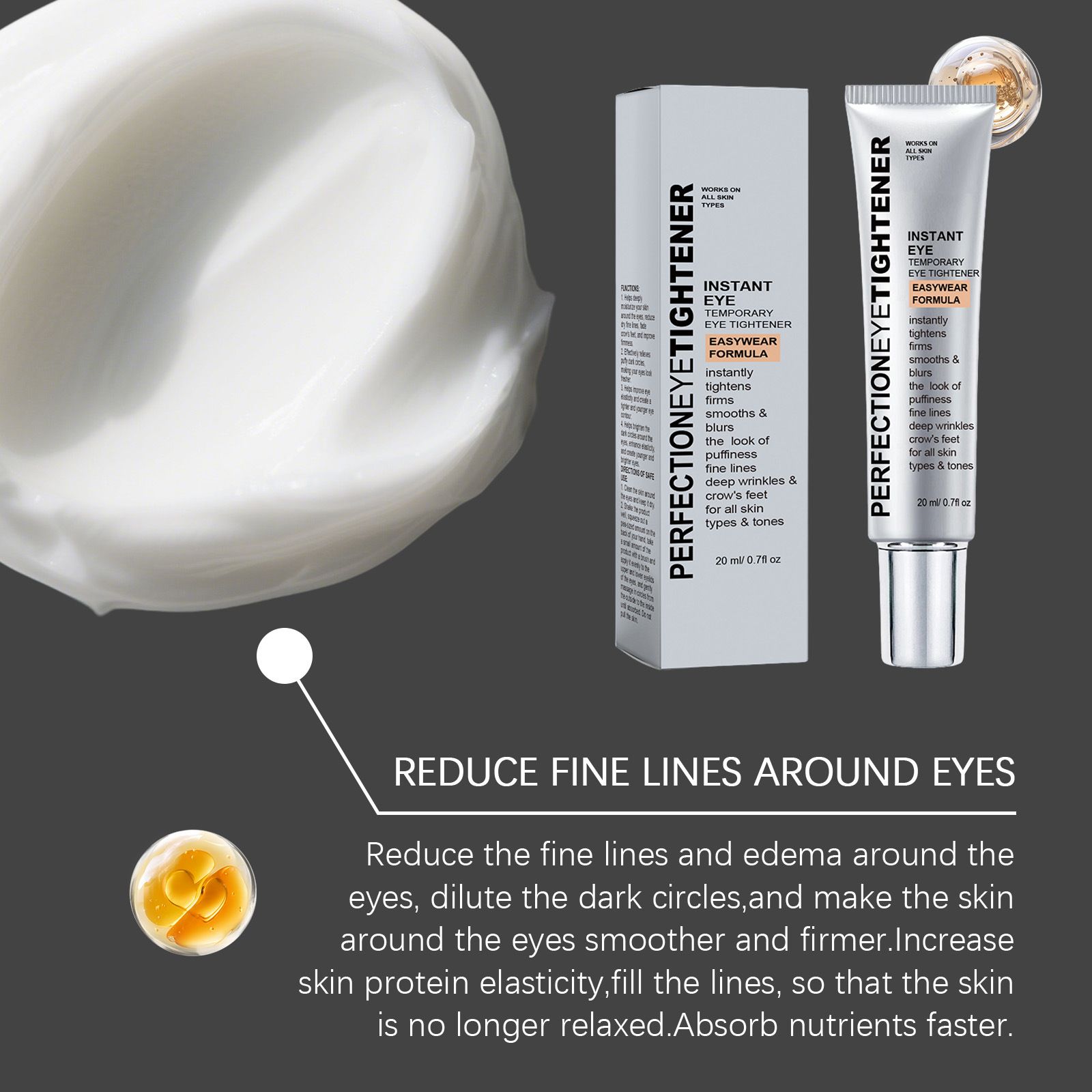 1PC  Eye Cream Removes Dark Circles Tightens The Eyes Lifting Firming And Removing Eye Bags Make Your Eyes More Lively