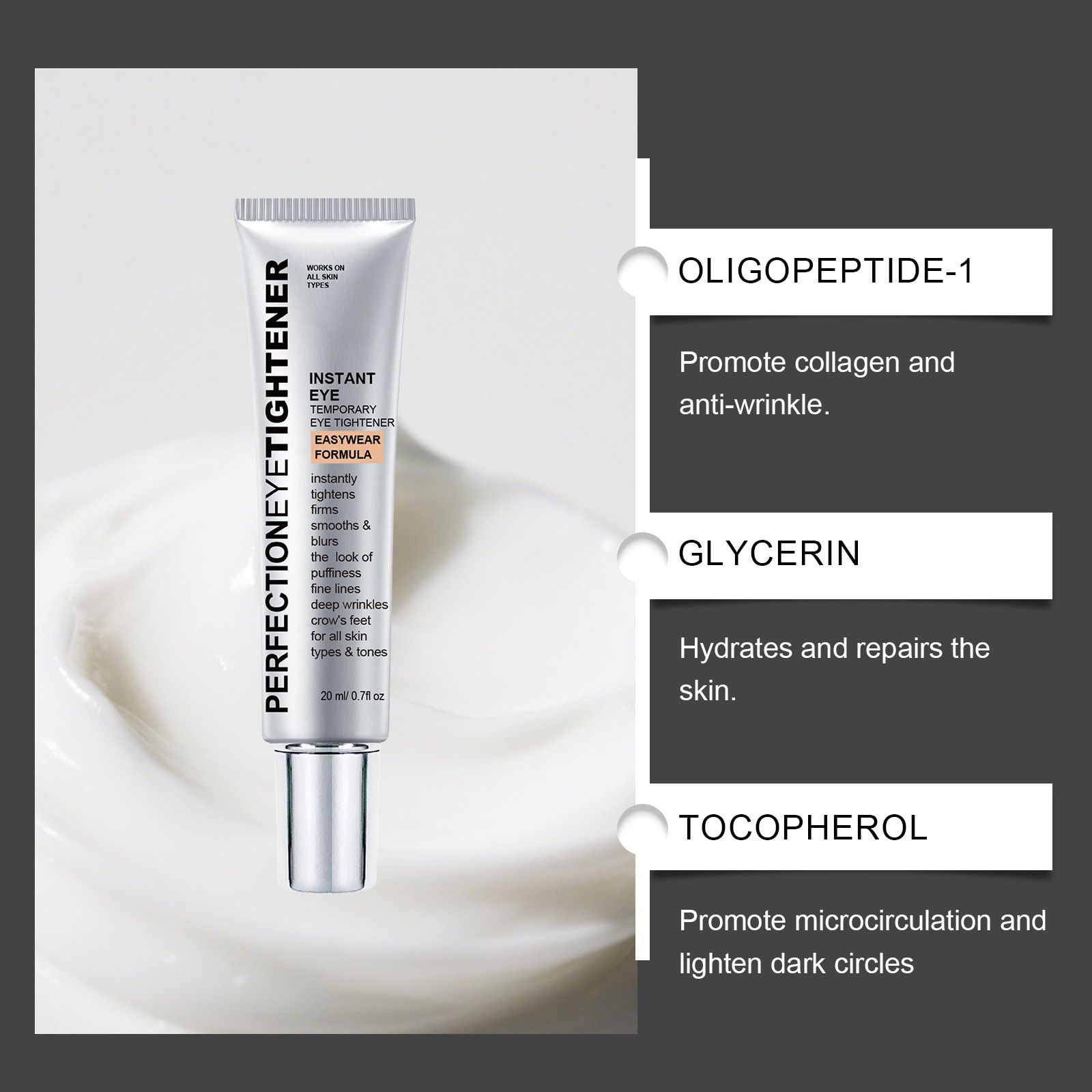 1PC  Eye Cream Removes Dark Circles Tightens The Eyes Lifting Firming And Removing Eye Bags Make Your Eyes More Lively