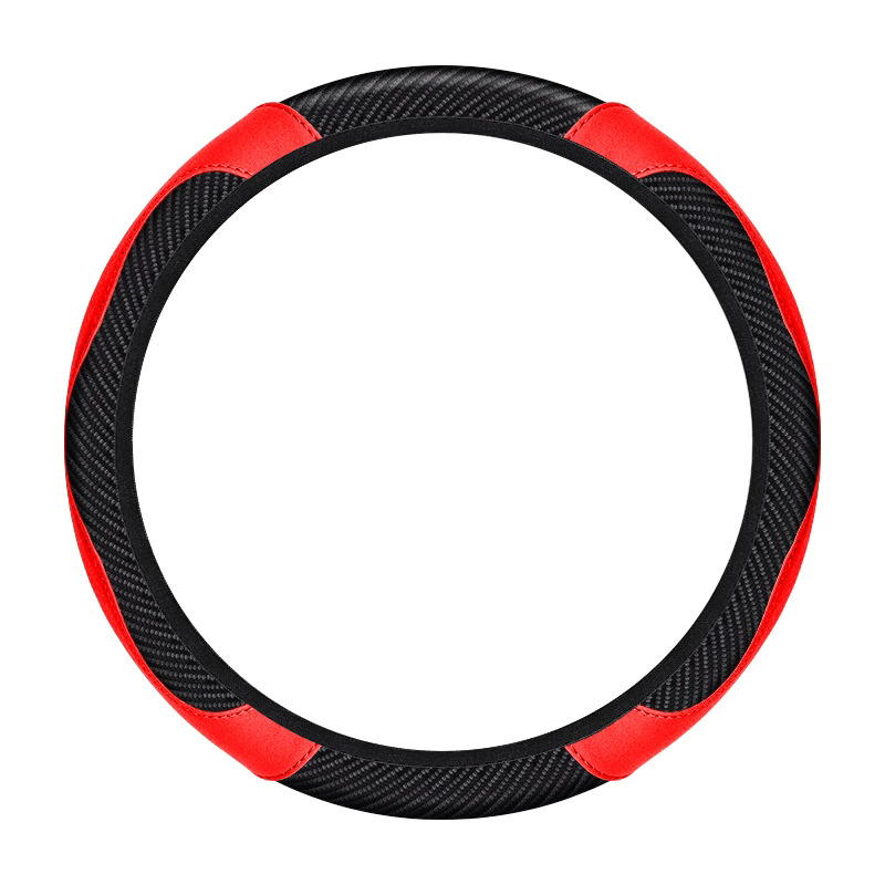1 Pc of Car Steering Wheel Cover Accessory, Breathable and Anti Slip PU Leather Steering Wheel Cover, Suitable for 37-38cm Se