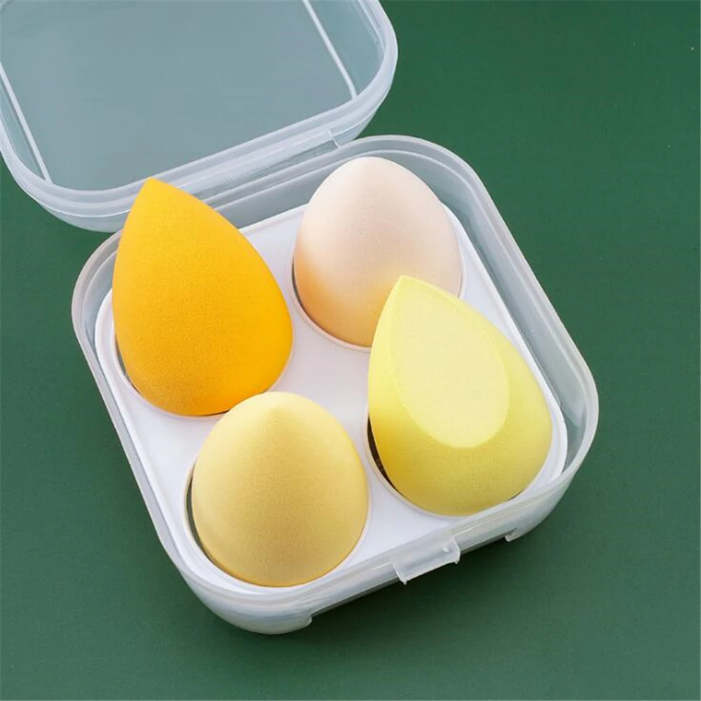 4PCS  Makeup Sponge Blender Beauty Egg Cosmetic Puff Soft Foundation Sponges Powder Puff Women Make Up Accessories Beauty Tools