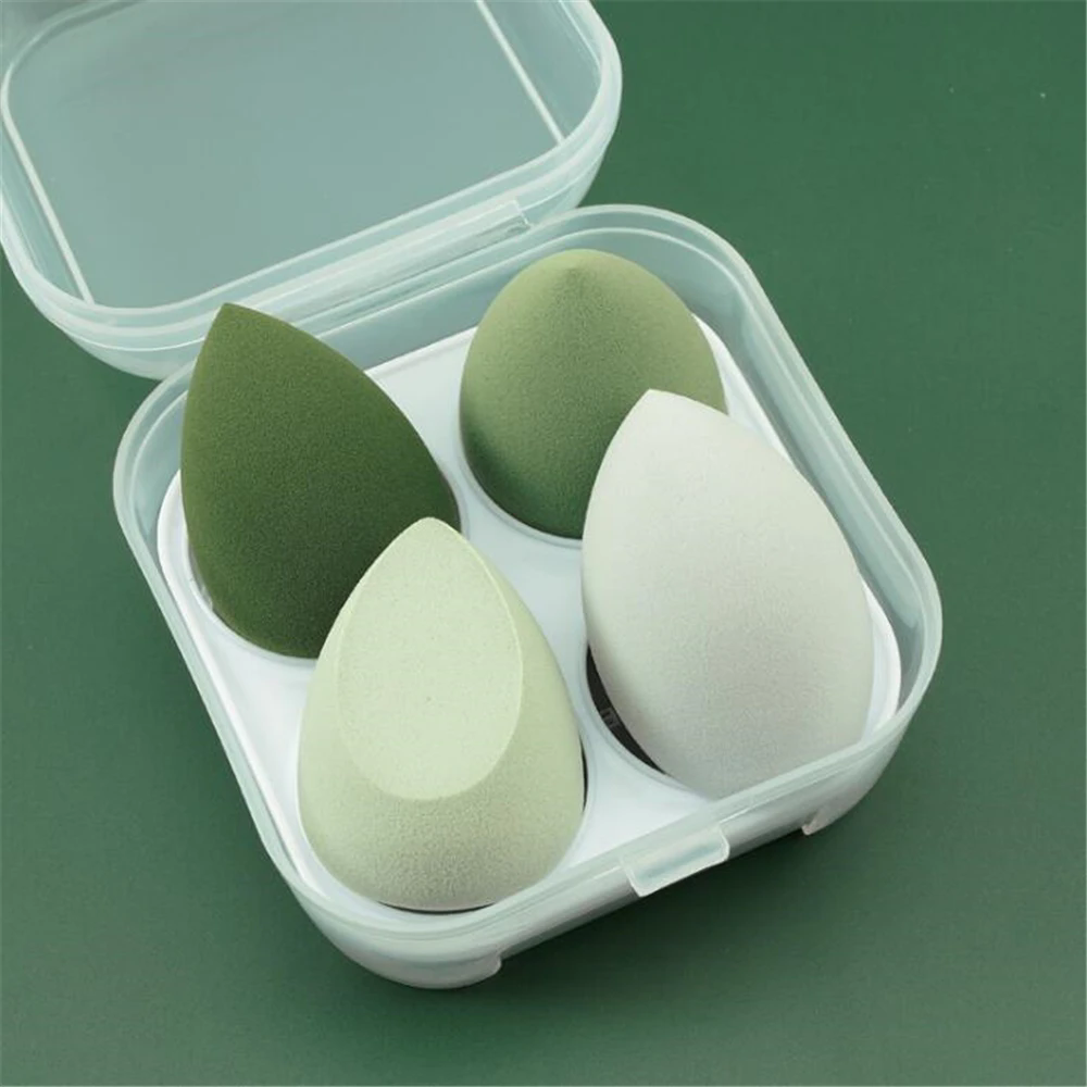 4PCS  Makeup Sponge Blender Beauty Egg Cosmetic Puff Soft Foundation Sponges Powder Puff Women Make Up Accessories Beauty Tools