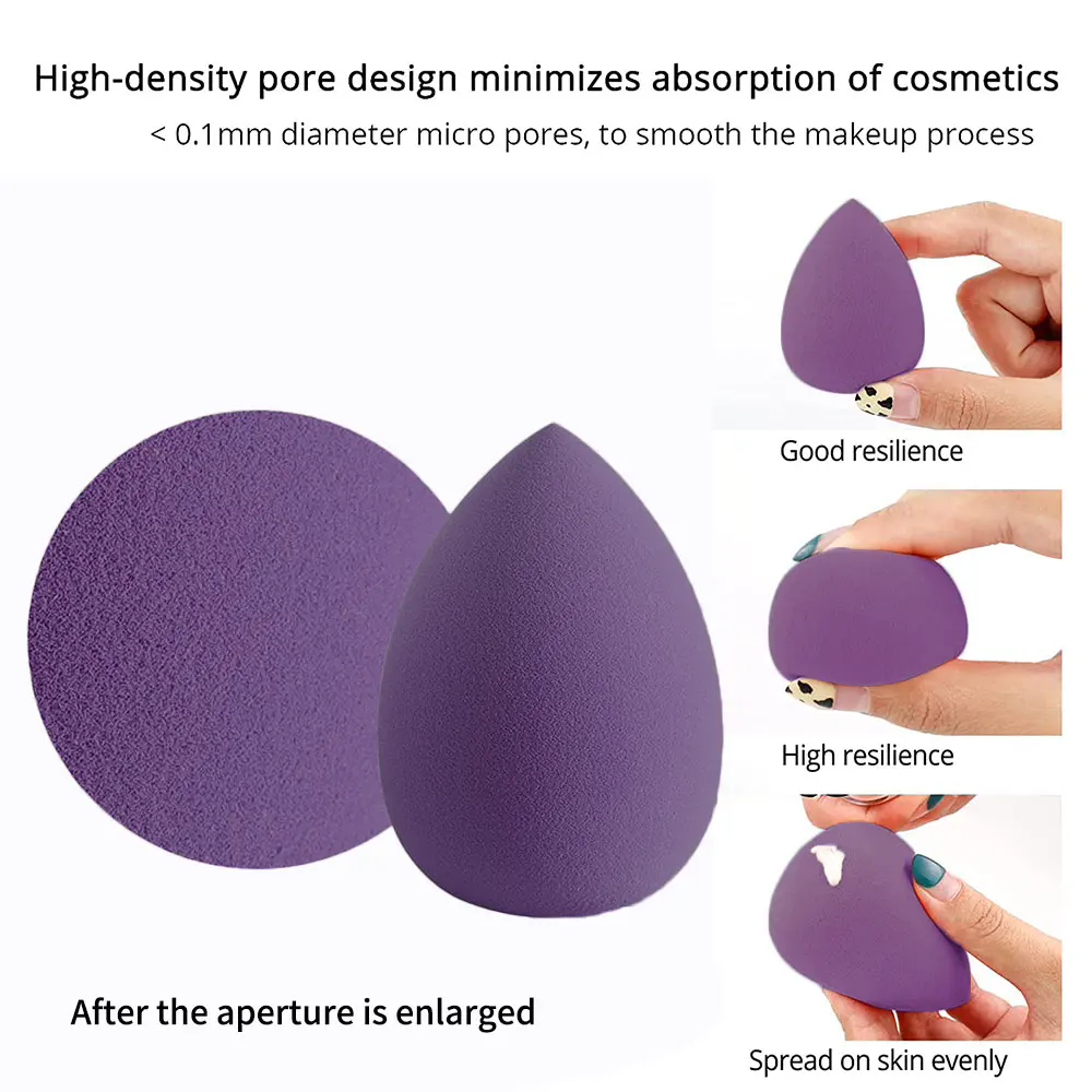 4PCS  Makeup Sponge Blender Beauty Egg Cosmetic Puff Soft Foundation Sponges Powder Puff Women Make Up Accessories Beauty Tools