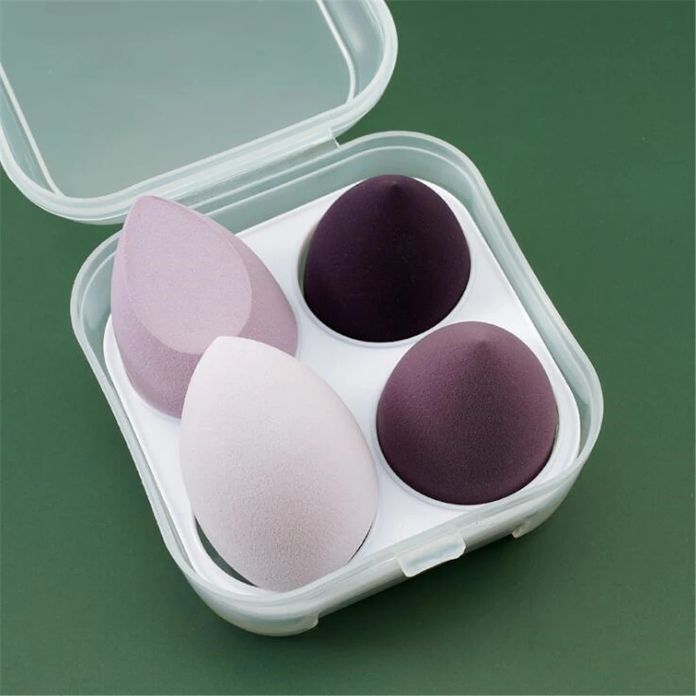 4PCS  Makeup Sponge Blender Beauty Egg Cosmetic Puff Soft Foundation Sponges Powder Puff Women Make Up Accessories Beauty Tools