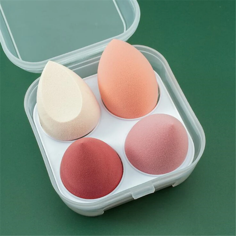 4PCS  Makeup Sponge Blender Beauty Egg Cosmetic Puff Soft Foundation Sponges Powder Puff Women Make Up Accessories Beauty Tools