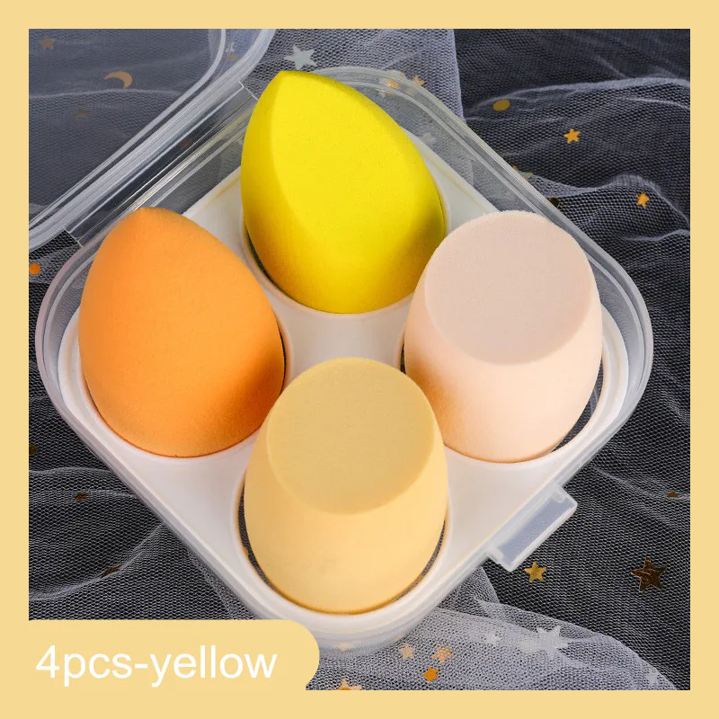 4PCS  Makeup Sponge Blender Beauty Egg Cosmetic Puff Soft Foundation Sponges Powder Puff Women Make Up Accessories Beauty Tools