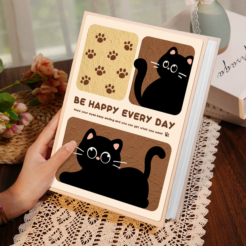1PC  3 Inch Album Large Capacity Photo Album Storage Horizontal Photo Album Family Commemorative Photo Insert Cute Panda Kitten